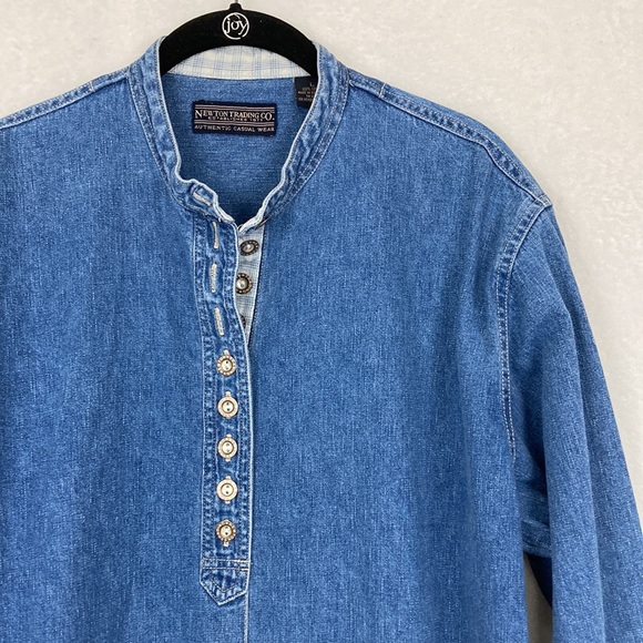 Newton Trading Co. Authentic Casual Wear Denim Tunic sz Large - Picture 4 of 11